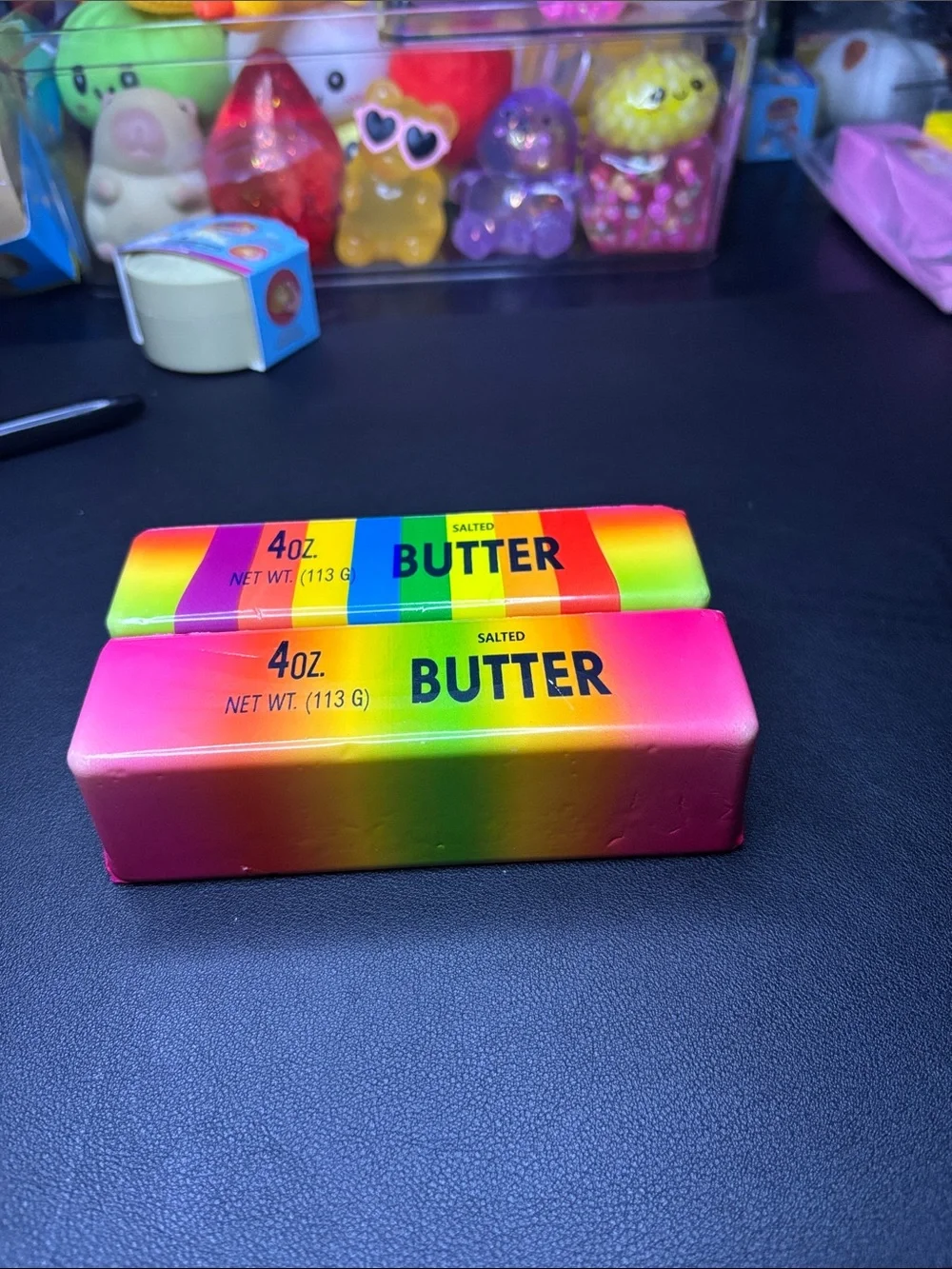 2 Tiktok Rainbow Salted Butter Stick Squishy
